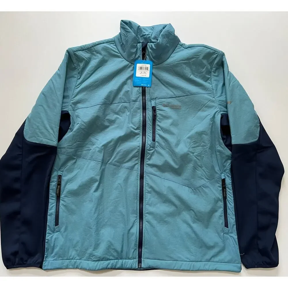 Columbia Titanium Men's Peak Pursuit Midlayer Hybrid Jacket Blue/Navy XL NWT
